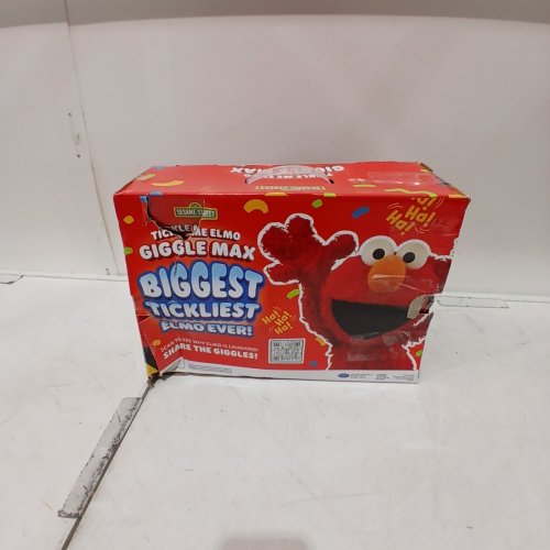 HASBRO SESAME STREET TICKLE ME ELMO GIGGLE MAX - LAUGHING/TALKING - 14" - RED (MODEL: 57956) image 5