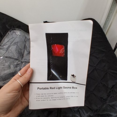 PORTABLE RED LIGHT SAUNA BOX - BLACK image 6