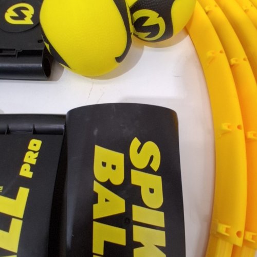 SPIKEBALL TITAN GAME SET - HAS 1 PRO BALL & 1 ATLAS BALL - YELLOW/BLACK - (MODEL: S-TTN-001-CAN) image 4