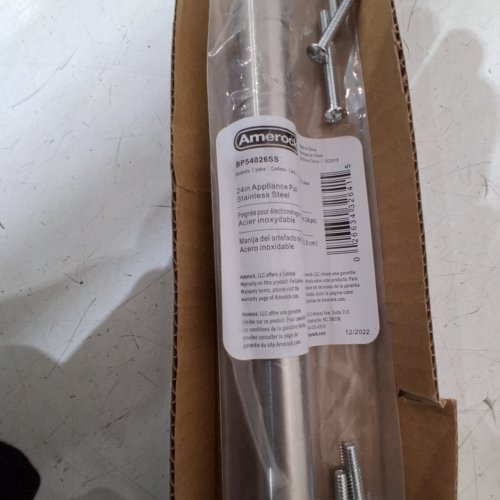 AMEROCK APPLIANCE PULL BAR - 24" - STAINLESS STEEL (MODEL: BP54026SS) image 2