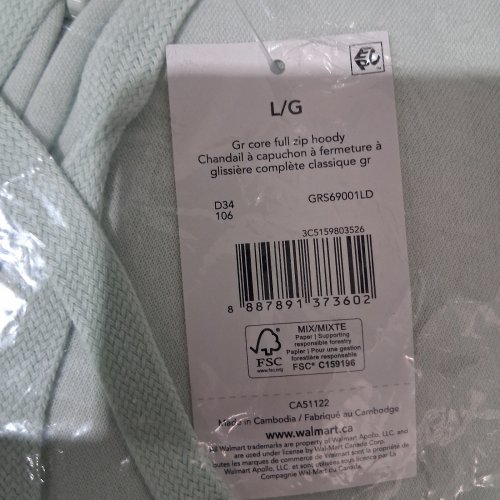 WOMEN'S GEORGE FULL ZIP HOODIE - L/G - LIGHT GREEN (STYLE: GRS69001LD) image 2