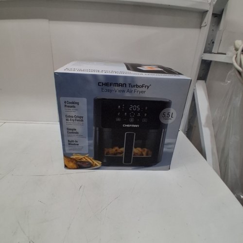 CHEFMAN TURBOFRY EASY-VIEW AIR FRYER - 5.5L - BLACK (MODEL: RJ38-6TW-CA-SERIES) image 6