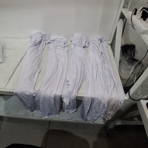 4PK COCKTAIL TABLE STRETCH SPANDEX COVER - 32" X 43" - WHITE image 2