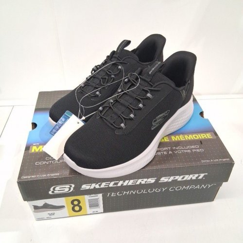 MEN'S SKECHERS SWIFT FIT SHOE - SIZE 8 - BLACK - (STYLE:1946009) image 2