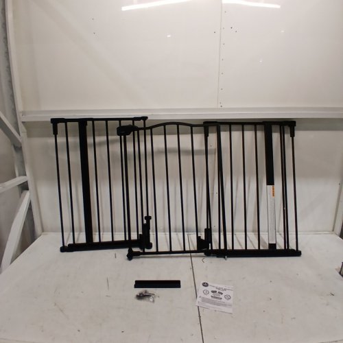 REGALO HOME ACCENTS WIDESPAN BABY GATE - 28" TALL, FITS OPENINGS 56-74.5" - BLACK (MODEL: 1176 B DS) image 2