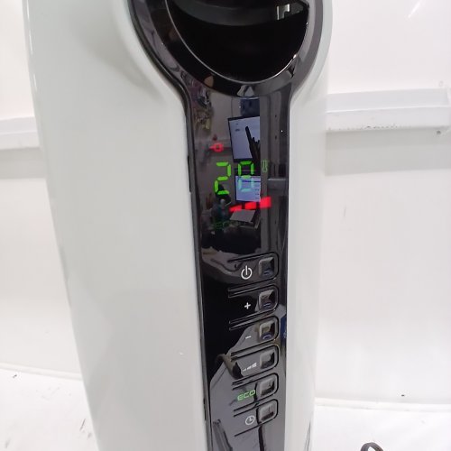 DELONGHI RADIAS OIL FILLED RADIATOR, ECO DIGITAL FULL ROOM RADIANT ELECTRIC SPACE HEATER - LIGHT GREY (MODEL:TRRS0715ECA) image 2