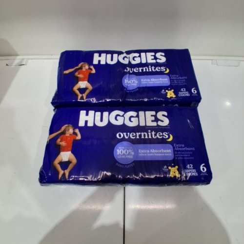 84PK HUGGIES OVERNITES DIAPERS - SIZE 6 - WINNIE THE POOH image 2