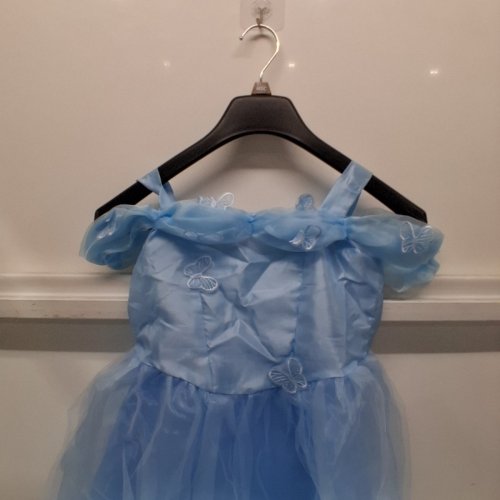 6PC GIRL'S AIPARTY PRINCESS COASTUME WITH ACCESSORIES - SIZE 14-16 - BLUE / SILVER (STYLE : 09477705787627) image 3