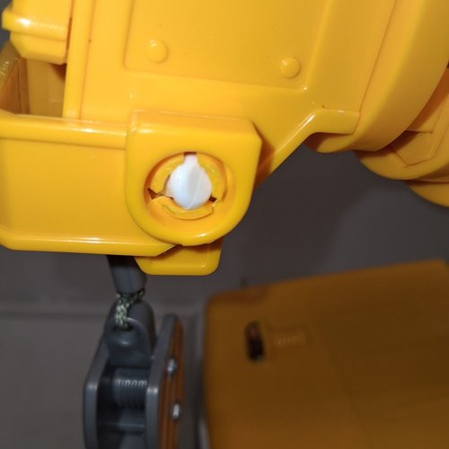 DRIVEN BY BATTAT JUMBO CRANE TRUCK TOY WITH MOVABLE CRANE ARM, SOUNDS, LIGHTS, CRANE BUCKET ATTACHMENT & MINIATURE CONSTRUCTION WORKER - 27" - YELLOW/BLACK/WHITE (MODEL: WH1362Z) image 4