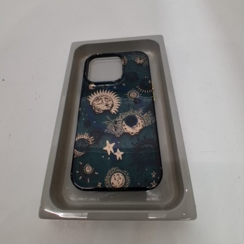 HEYDAY ARTIST SERIES MAGSAFE CASE FOR IPHONE 16 PRO MAX - TEAL/GOLD SUN, MOON, AND STARS image 3