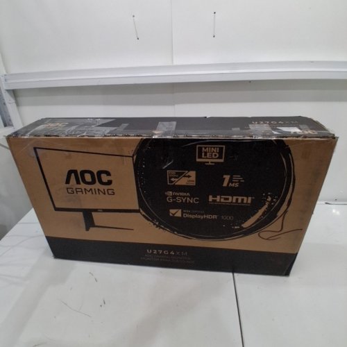 AOC 27" MINI-LED DUAL MODE GAMING COMPUTER MONITOR - 4K 160HZ / FHD 320HZ, 3840 X 2160, G-SYNC, 1MS GTG, HDR1000, USB 3.2, HDMI 2.1, HEIGHT ADJUSTABLE STAND, VESA MOUNT - BLACK (MODEL: U27G4XM) image 7