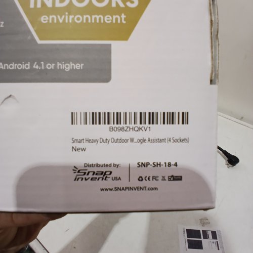 SNAP INVENT SMART WI-FI OUTDOOR PLUG - 4 SOCKETS - BLACK (MODEL: SNP-SH-18-4) image 3