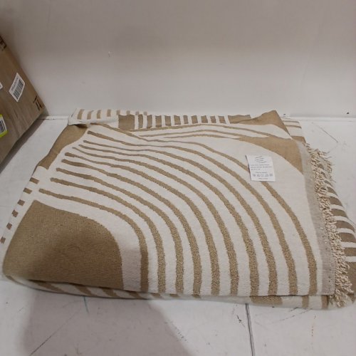 WEYOND BOHO COUCH COVER SOFA COVER - 91" X 134" - BEIGE BROWN image 3