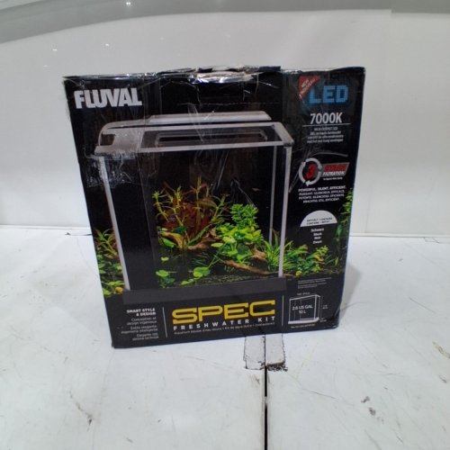 FLUVAL SPEC III FRESHWATER AQUARIUM KIT - 2.6 GAL - BLACK (MODEL: 10515A1) image 5