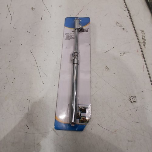 AUTO TIRE PRESSURE GAUGE ACCURATE STRAIGHT-ON FOOT DUAL HEAD MECHANICAL AIR GAGE, 10-150PSI - SILVER image 2