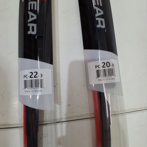 2PC POWERCLEAR BY POWERSTOP FRONT WINDSHIELD WIPER BLADE SET - 22", 20" - BLACK (MODEL: PCK-2220-3) image 2