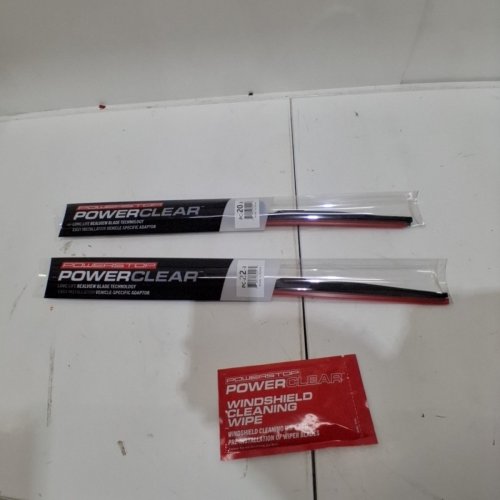 2PC POWERCLEAR BY POWERSTOP FRONT WINDSHIELD WIPER BLADE SET - 22", 20" - BLACK (MODEL: PCK-2220-3) image 3
