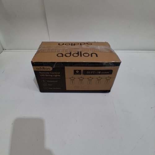 ADDLON OUTDOOR WATERPROOF STRING LIGHTS WITH REMOTE - 50FT - BLACK image 4