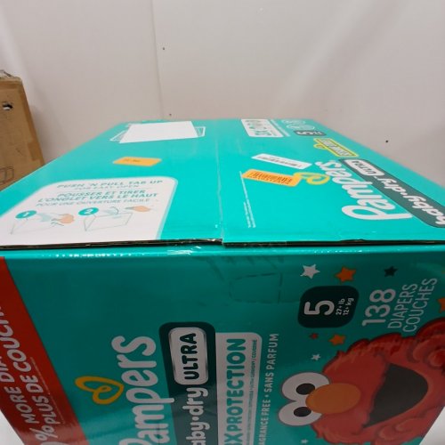 138PK PAMPERS BABY DRY ULTRA DIAPERS - SIZE 5 (20-37LBS) - SESAME STREET image 3