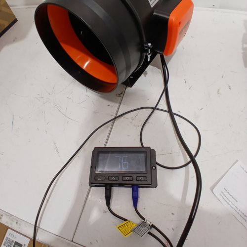VEVOR 8" INLINE DUCT FAN HVAC EXHAUST BLOWER KIT EC VARIABLE SPEED CONTROL (MODEL:BT-FL18B) image 2