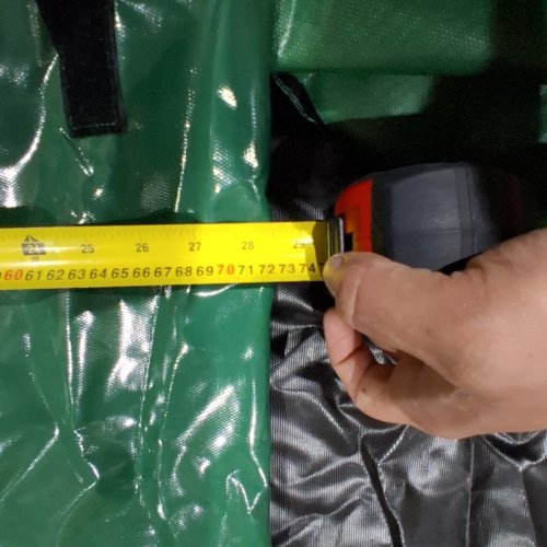 VEVOR OUTDOOR STORAGE BOX, ALL WEATHER WATERPROOF PE TARPAULIN DECK BOX WITH GALVANIZED FRAME - 230 GAL - BLACK/GREEN (MODEL: JH-230) image 6