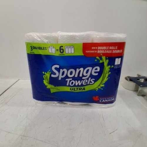 6PK SPONGE TOWELS ULTRA PAPER TOWEL, CHOOSE-A-SIZE SHEETS image 2