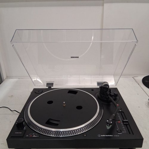 AUDIO-TECHNICA FULLY MANUAL DIRECT-DRIVE ANALOG AND USB TURNTABLE WITH 3 SPEEDS, ANTI-SKATE, AND VARIABLE PITCH CONTROL- BLACK (MODEL: AT-LP120XBT-USB ) image 3