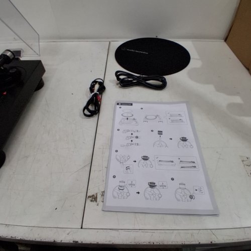 AUDIO-TECHNICA FULLY MANUAL DIRECT-DRIVE ANALOG AND USB TURNTABLE WITH 3 SPEEDS, ANTI-SKATE, AND VARIABLE PITCH CONTROL- BLACK (MODEL: AT-LP120XBT-USB ) image 7