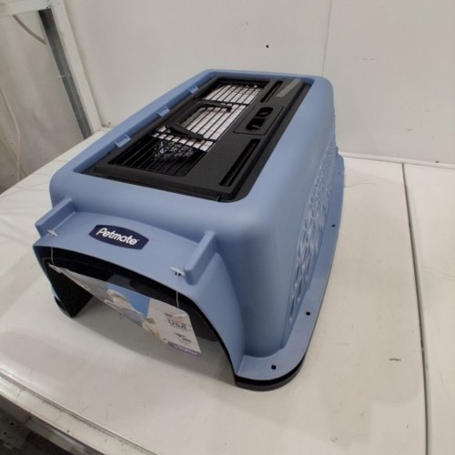 PETMATE EZ LOAD TWO DOOR PET KENNEL - 24", FOR PETS UP TO 15LBS - BLUE/BLACK image 2