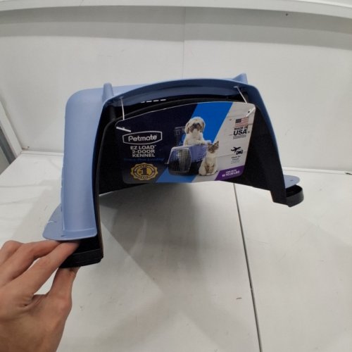 PETMATE EZ LOAD TWO DOOR PET KENNEL - 24", FOR PETS UP TO 15LBS - BLUE/BLACK image 3