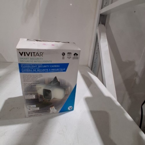 VIVITAR OUTDOOR FLOODLIGHT SMART SECURITY WI-FI CAMERA WITH CAM AND ALARM, 360° VIEW, WORKS WITH GOOGLE ASSISTANT AND ALEXA - WHITE (MODEL: IPC490) image 4