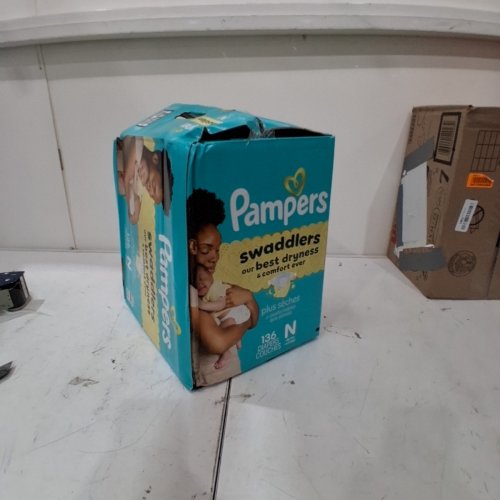 136PK PAMPERS SWADDLERS DISPOSABLE DIAPERS - SIZE NEWBORN (UNDER 10LB) image 2