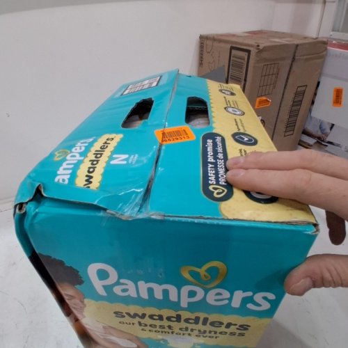 136PK PAMPERS SWADDLERS DISPOSABLE DIAPERS - SIZE NEWBORN (UNDER 10LB) image 3