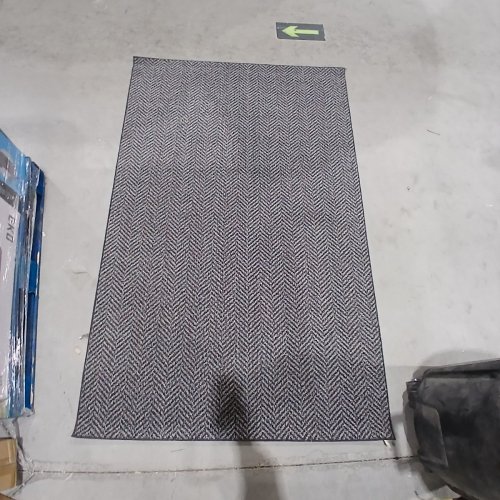 BALDOSA DECORATIVE VESTIBULE RUG - 46" X 72" - CHARCOAL BLACK/WHITE (MODEL: 3391400) image 3