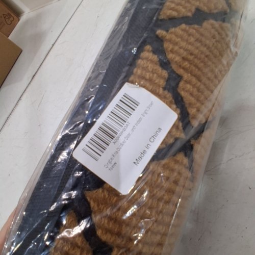 FRONT DOOR MAT - 17" X 28" - BROWN\BLACK image 2