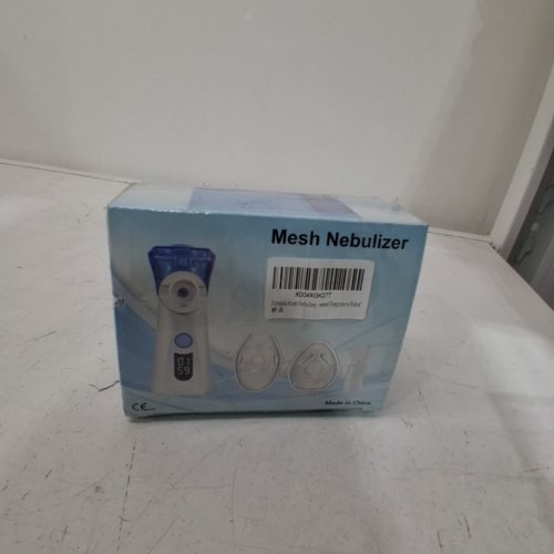 PORTABLE MESH NEBULIZER FOR ADULTS AND CHILDREN - WHITE/BLUE image 2