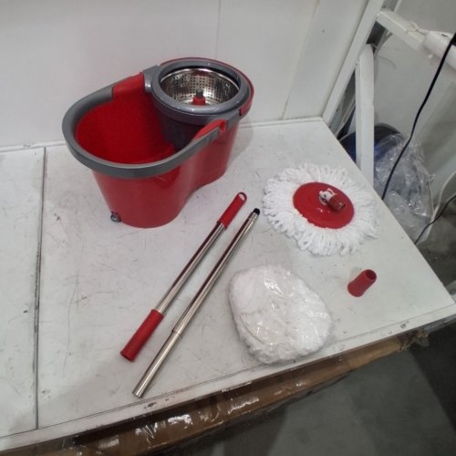 SMART LINK EASY MOP WITH STAINLESS STEEL BASKET - RED (MODEL: EZMOP) image 4