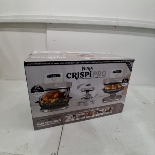 NINJA CRISPI PRO 6-IN-1 GLASS AIR FRYER - 2.5QT /6QT - BONE (MODEL: AS101CLG) image 5