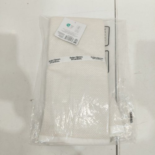 2PK BETTER HOMES & GARDENS COTTON KITCHEN TOWELS - 20" X 30" - BEIGE (MODEL: KT92493BEGFW2P) image 2