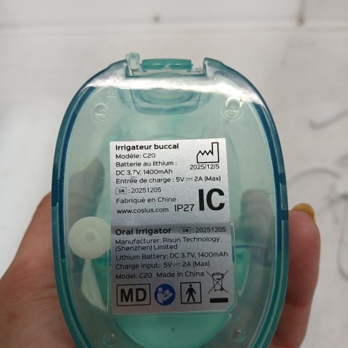 COSLUS ORAL WATER IRRIGATOR WITH VARIOUS TIPS - 300 ML TANK - MINT GREEN (MODEL: C20) image 3