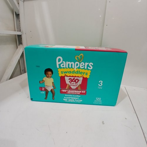 120PK PAMPERS SWADDLERS SKIN PROTECTION UP TO 100% LEAKPROOF DIAPERS - SIZE 3 image 2