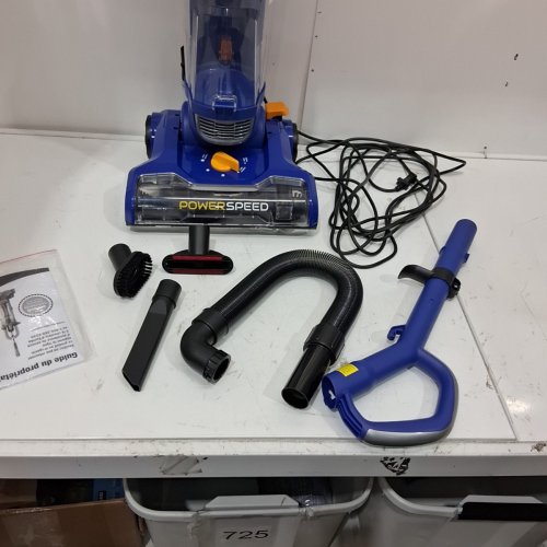 EUREKA POWERSPEED CORDED LIGHTWEIGHT UPRIGHT BAGLESS VACUUM CLEANER WITH ACCESSORIES - BLUE (MODEL: NEU182C) image 4