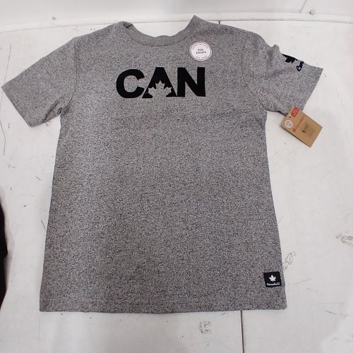 KIDS CANADIAN GRAPHIC T-SHIRT - MEDIUM (7-8) - GRAY image 3