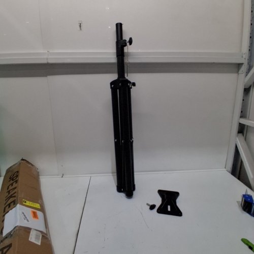 2PK AMTONE ADJUSTABLE SPEAKER STAND WITH PLATFORM - 30" TO 49" - 120LBS MAX - BLACK (MODEL: SPS-502M) image 2