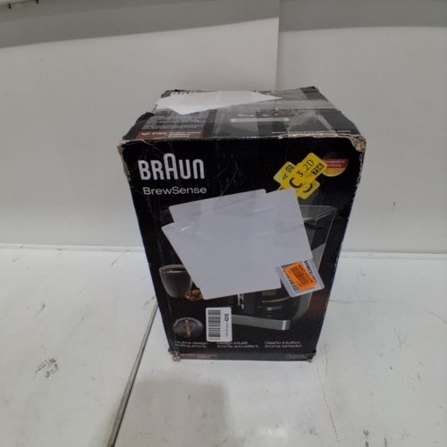 BRAUN BREWSENSE 12-CUP DRIP COFFEE MAKER - BLACK/SILVER (MODEL: KF7150BK) image 6