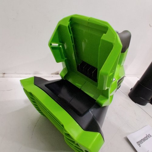 GREENWORKS CORDLESS AXIAL JET BLOWER - *TOOL ONLY* - 40V - 450CFM - 125HP - GREEN/BLACK (MODEL: BA40L210) image 3