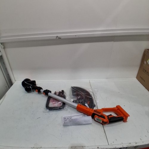 BLACK + DECKER 2-IN-1 CORDLESS STRING TRIMMER AND EDGER KIT WITH RECHARGABLE 40V BATTERY AND CHARGER - 40V MAX, 13" CUT SWATH - ORANGE/BLACK (MODEL: LST140C) image 2