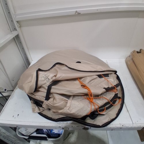 POP UP SCREENED IN CANOPY/HOUSE TENT - 6FT X 6FT - 4-6 PERSON - BEIGE (MODEL: 121131) image 2