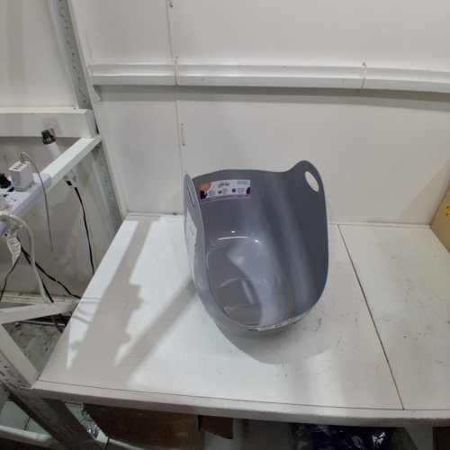 LITTER GENIE CAT LITTER BOX, FLEXIBLE PLASTIC WITH POUR SPOT - GREY (MODEL: I000707) image 2