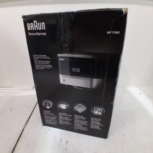 BRAUN BREWSENSE 12-CUP DRIP COFFEE MAKER - BLACK/SILVER (MODEL#: KF7150BK) image 5